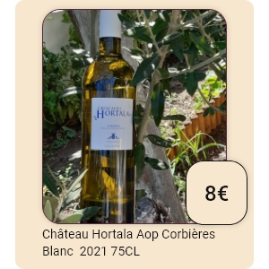 Château Hortala Aop Corbières Blanc 2021 75CL