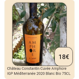 Constantin blanc 2021 75cl 16€