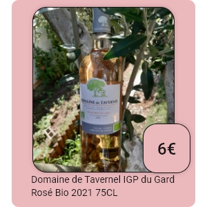 Domaine de Tavernel IGP du Gard Rosé Bio 2021 75CL